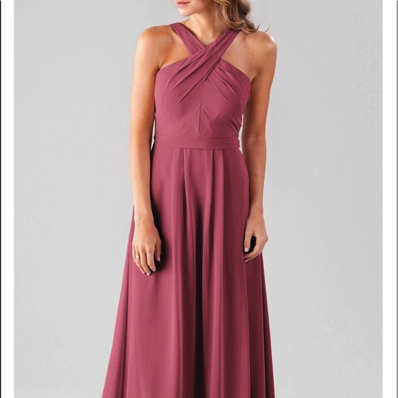 kennedy blue elena bridesmaid dress Alma One Shoulder Chiffon Bridesmaids Dress